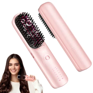 Cordless Hair Straightener Comb Brush