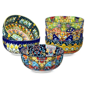 6/12 Piece Cereal Bowls Set Bohemian style