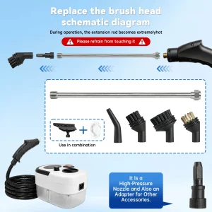 Portable Handheld Steam Cleaning Machine - Thumbnail Image 6