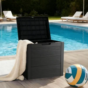 75 Gallon Large Outdoor Deck Box with Lockable Lid
